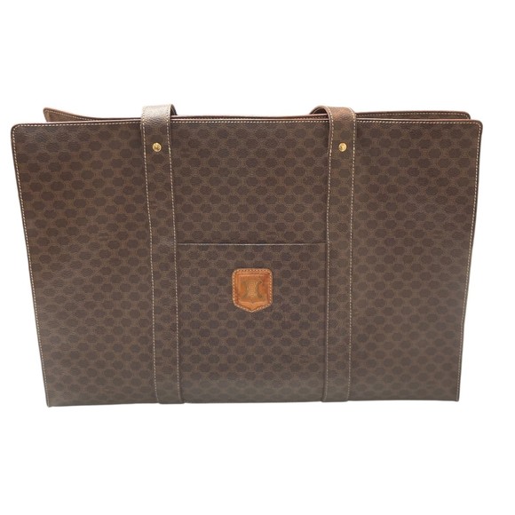 Celine Tote Brown Macadam Bag - Picture 1 of 7